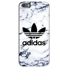 Чехлы Адидас для iPhone 5 / 5s / SE (AlphaPrint) – Адидас на мраморе