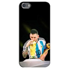 Чехлы для iPhone 5 / 5s / SE (Leo чемпион) (AlphaPrint) (Кубок Месси)