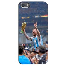 Чехлы Лео Месси Аргентина для iPhone 5 / 5s / SE (Месси король)