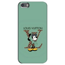 Чехлы Луи Витон для iPhone 5 / 5s / SE (AlphaPrint - LOUIS VUITTON) (Микки Маус LV)