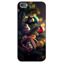 Чехлы на Новый Год iPhone 5 / 5s / SE (Красивая елочка)