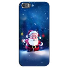 Чехлы на Новый Год iPhone 5 / 5s / SE – Маленький Дед Мороз
