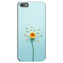 Чехлы с Цветами для iPhone 5 / 5s / SE (VPrint) (Желтый цветок)