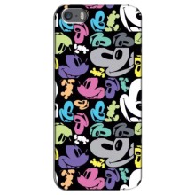 Чехлы с принтом Микки Маус на iPhone 5 / 5s / SE (Цветной Микки Маус)