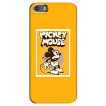 Чехлы с принтом Микки Маус на iPhone 5 / 5s / SE (Испуганный Микки)