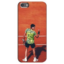 Чехлы с принтом Спортивная тематика для iPhone 5 / 5s / SE (Алькарас Теннисист)