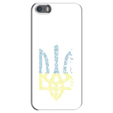 Чехлы для iPhone 5 / 5s / SE  Укр. Символика (AlphaPrint) (Герб из букв)