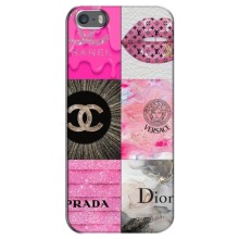 Чехол (Dior, Prada, YSL, Chanel) для iPhone 5 / 5s / SE (Модница)