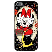 Чехол Disney Mouse iPhone 5 / 5s / SE (PREMIUMPrint) (Минни peace)