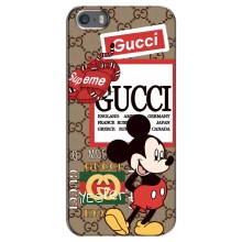 Чехол Disney Mouse iPhone 5 / 5s / SE (PREMIUMPrint) (Стильный Микки)