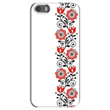 Чехол для Патриота Украины iPhone 5 / 5s / SE - (AlphaPrint) (Яркая вишиванка)