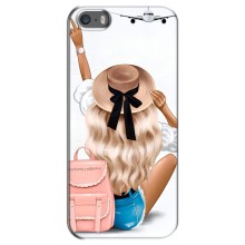 Чехол с печатью для iPhone 5 / 5s / SE - (Мода) (AlphaPrint) (Путешествие)