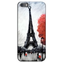 Чехол Эйфелева Башня для iPhone 5 / 5s / SE - (AlphaPrint) (Башня в Париже)