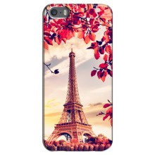 Чехол Эйфелева Башня для iPhone 5 / 5s / SE - (AlphaPrint) (Эйфелева Башня)