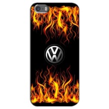 Чехол "Фольксваген" для iPhone 5 / 5s / SE (Огненный Лого)