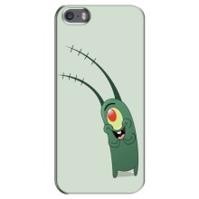 Чехол с картинкой "Одноглазый Планктон" на iPhone 5 / 5s / SE (Милый Планктон)
