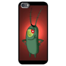 Чехол с картинкой "Одноглазый Планктон" на iPhone 5 / 5s / SE (Стильный Планктон)
