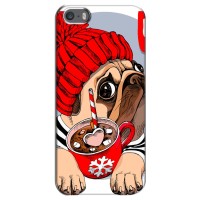 Бампер для iPhone 5 / 5s / SE с картинкой "Песики" (Грустная собака)