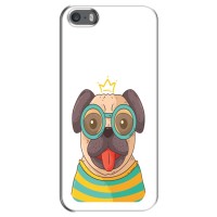 Бампер для iPhone 5 / 5s / SE з картинкою "Песики" (Собака Король)