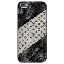 Чехол Стиль Louis Vuitton на iPhone 5 / 5s / SE (LV на белом)