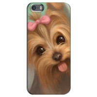 Чехол (ТПУ) Милые собачки для iPhone 5 / 5s / SE (Йоршенский терьер)