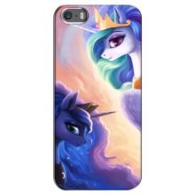 Чехол Unicorn на iPhone 5 / 5s / SE (Единорожки на тучках)