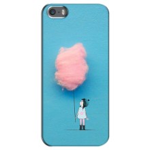 Дівчачий Чохол для iPhone 5 / 5s / SE (Дівчинка з хмаринкою)