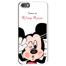 Эксклюзивный чехол для iPhone 5 / 5s / SE (AlphaPrint - Мультяшные) – Маус Микки