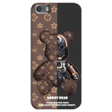 Крутые Чехлы Луи Виттон для iPhone 5 / 5s / SE (AlphaPrint) (Медведь Луи Витон)