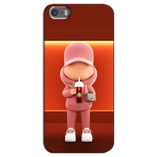 Крутые Чехлы Луи Виттон для iPhone 5 / 5s / SE (AlphaPrint) (С Кофе)