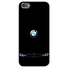 Силиконовый бампер с картинкой машины на iPhone 5 / 5s / SE (Черный BMW)