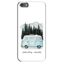 Силиконовый бампер с картинкой машины на iPhone 5 / 5s / SE (Домик на колесах)