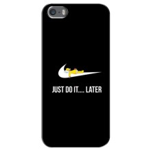 Силиконовый Чехол на iPhone 5 / 5s / SE с картинкой Nike (Later)