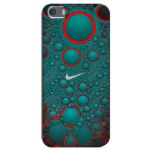 Силиконовый Чехол на iPhone 5 / 5s / SE с картинкой Nike (Найк зеленый)