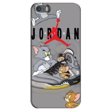 Силиконовый Чехол Nike Air Jordan на Айфон 5 / 5с / СЕ (Air Jordan)