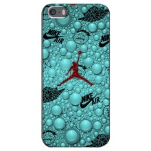 Силиконовый Чехол Nike Air Jordan на Айфон 5 / 5с / СЕ (Джордан Найк)