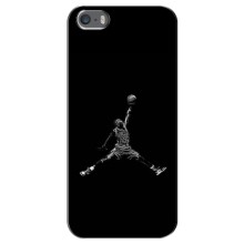 Силиконовый Чехол Nike Air Jordan на Айфон 5 / 5с / СЕ (Джордан)