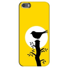Силиконовый чехол с птичкой на iPhone 5 / 5s / SE