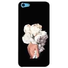 Чехлы (ART) Цветы на iPhone 5c (VPrint) (Белые цветы)