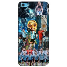 Чехлы Лео Месси Аргентина для iPhone 5c (Месси в сборной)