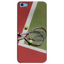 Чехлы с принтом Спортивная тематика для iPhone 5c – Ракетки теннис