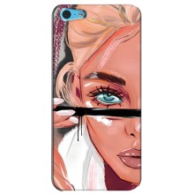 Чехол с печатью для iPhone 5c - (Мода) (AlphaPrint) – Макияж