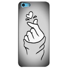 Чехол с принтом для iPhone 5c (AlphaPrint - Знак сердечка) – Значок Love