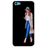 Чехол с картинкой Модные Девчонки iPhone 5c – Девушка со смартфоном