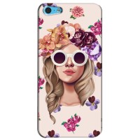 Чехол с картинкой Модные Девчонки iPhone 5c – Девушка в очках