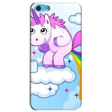Чехол Unicorn на iPhone 5c (Радуга единорожка)