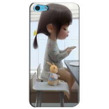 Девчачий Чехол для iPhone 5c (Девочка с игрушкой)