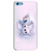 Чехол с зимним принтом для Айфон 5с (Снеговик Олов)