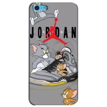 Силиконовый Чехол Nike Air Jordan на Айфон 5с (Air Jordan)