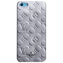 Текстурный Чехол Louis Vuitton для Айфон 5с – Белый ЛВ
